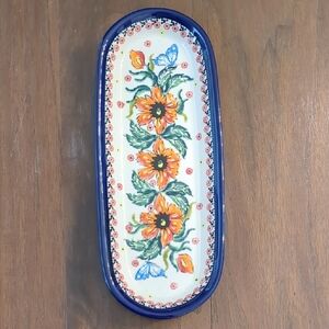 Unikat polosh Pottery Oblong Dish